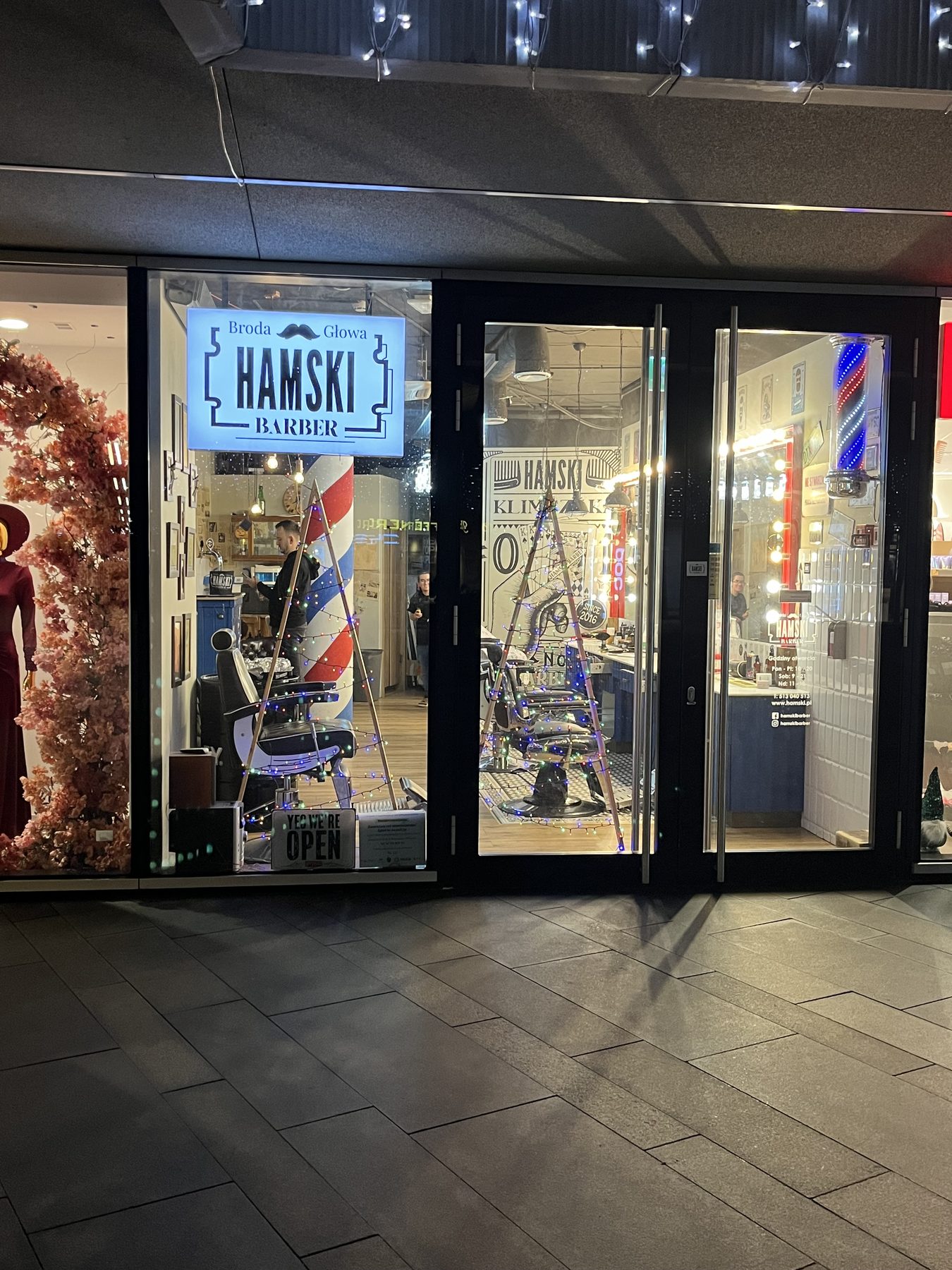 Salon Hamski Barber Royal Wilanów — witryna